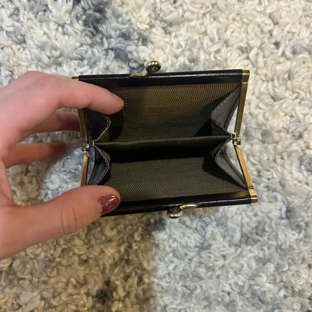 Fendi Monogram Black and Brown Coin Purse - Picture 2 of 2